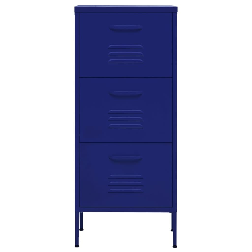 Armadietto in metallo color vitello con 3 Ders 102 cm di altezza Slish blu documento per casa e ufficio salvaspazio Sto Solut per cartelle di file.