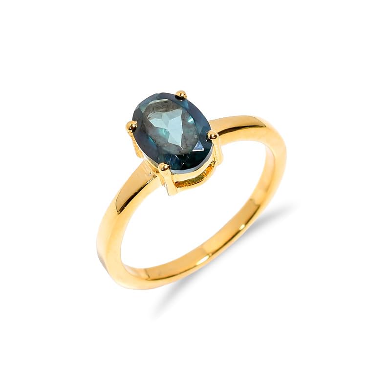 Bague topaze bleue de Londres véritable pour éviter les fausses pierres