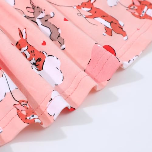 Image of HILEELANG Girls Cotton Tiered Dress Flutter Ruffle Sleeve Summer Swing Sundress Birthday Party Casual Outfit Colorblock 2-12Y