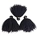 Mongolian Afro Kinky Curly Bundles Human Hair Bundles 8 10 12 Inches 4B 4C Afro Kinky Bulk Human Hair Virgin Hair Burmese Curly Weave Bundles for Black Women Weft Natural Black Color