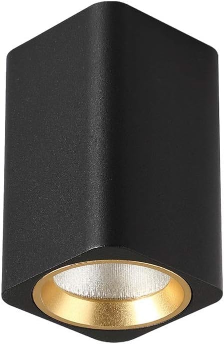 Spot LED carré créatif 12W pour éclairer sans percer le plafond en béton ou placo