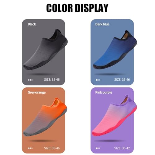 Zapatos acuáticos unisex para playa y senderismo transpirables 3