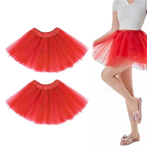 Caratteristiche del Prodotto: Riceverai 2 pezzi gonna donna, la lunghezza della gonna è di 40 cm, il design elastico in vita è adatto per le donne con una circonferenza della vita di 57-105 cm, comodo da indossare e non facile da sfilare. Il design con elastico non solo è facile da indossare e da togliere, ma previene efficacemente anche i segni in vita, rendendolo particolarmente adatto per un uso prolungato. Promemoria: per evitare fastidi, si consiglia di indossare biancheria intima.