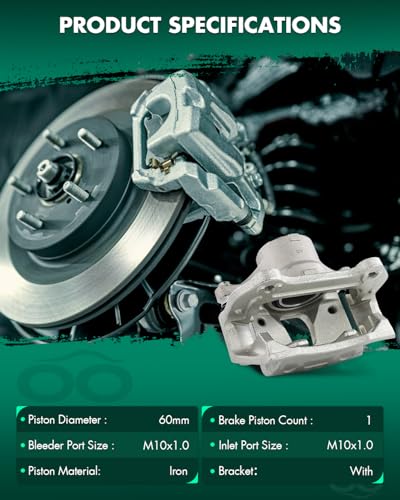Image of SCITOO Front Brake Calipers With Bracket 19B7324 19B7325 Compatible For Hyundai For Kona Electric 2019-2021,For Hyundai For Sonata 2015-2019,For Kia For Niro EV 2019-2022,For Kia For Optima 2016-2020
