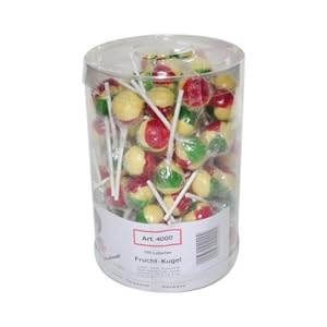 Küfa Werk: Lutscher – Frucht-Kugel – 1 Dose à 100 Stück