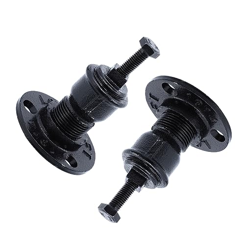 BAZEITFLOW 2個 加厚鉄製手すりブラケット 耐荷重サポート 壁取付け用 段 屋内外対応 シンプル設計で取り付け簡単 ホーム オフィス ホテル向け