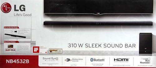 2.1 Ultra-Slim 310W Soundbar w/Wireless Subwoofer