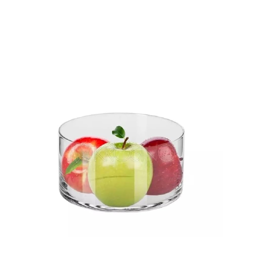 KROSNO Saladier en Verre, 19 cm, Fait à la main, Collection Glamour