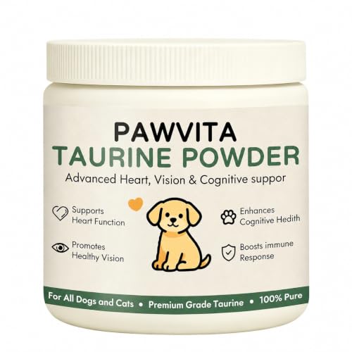 Pawvita Taurine Powder for Dogs Taurine for Dogs Pure Taurine Powder