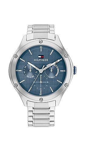 Tommy Hilfiger Multi Zifferblatt Quarz Uhr für Damen mit Edelstahlarmband