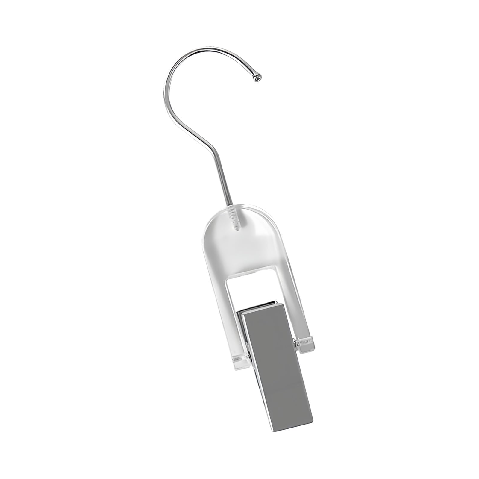 Clear Multifunctional Clothes Hanger Clip Sturdy Acrylic Materials Damage Release Design for Scarves Hats Socks Home Storage Solution Versatile Closet Organization Clips