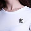 Wendalern Broche Chat Pour Femme Broche Chaton En Cristal Broche Animal Classique Broche Chat Corsage Épingle À Revers En Cristal Strass Vêtements Accessoires Bijoux Pour Les Amoureux Des Chats #4