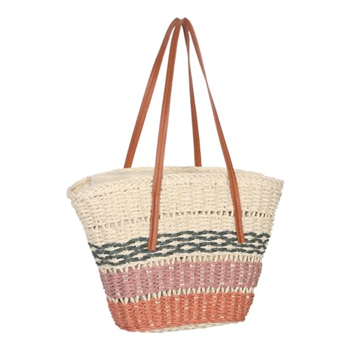 Bolsa de mano para vacaciones y paseo casual de tejido trenzado