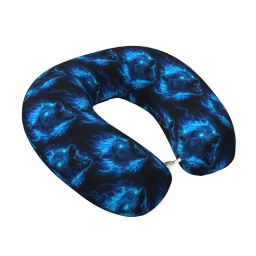 Almohada de espuma viscoelástica para viaje miniatura 1