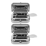 Fini les dégâts : le couvercle de cendrier de voyage coupe-vent retient les cendres et les mégots, pour une propreté optimale lors de vos pique-niques, randonnées ou en voiture. cendrier de voiture en acier inoxydable, cendrier de voyage coupe-vent