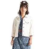 Modelo: Boyfriend Trucker Superdry Boyfriend Trucker Chaqueta Vaquera M4, Oyster, Large para Mujer