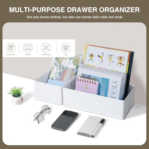 DIMJ 15Pack Underwear Drawer Organizers, Foldable Storage Drawers for Underwear Sock, Bra, Belt, Tie, Baby Organizer, Nursery - Image 4