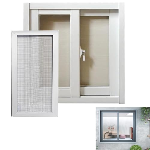 Double Pane Window,White,Ensure Air Circulation Functional and Stylish,25x23in / 64x58cm,with
