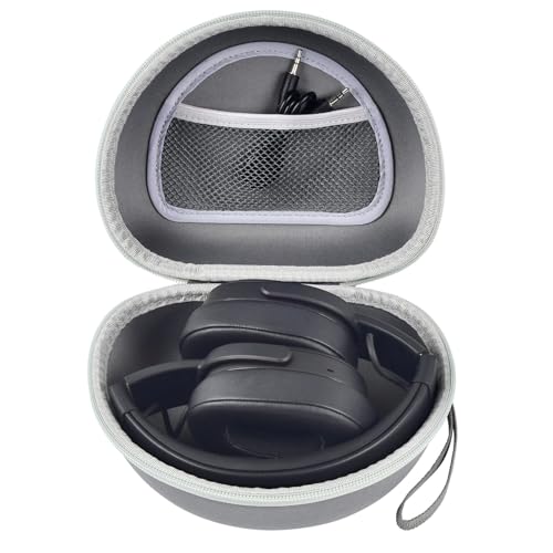 Image of Headphone Case for Skullcandy Crusher /Hesh /Evo Wireless Over-Ear Bluetooth Earphones, for JLab JBuds Lux ANC, for TOZO HT3 /HT2 Headphones and More Noise Cancelling Foldable Headset - Box Only (Grey) | for TOZO HT3 /HT2 Wireless Over-Ear Bluetooth Earphones, Travel Carrying, Daily Commute /Gym /Outdoor Use, Hard Box Only