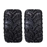 Parts-Diyer Set of 2 25x11-12 ATV UTVTires, 25-11-12 All-Terrain Mud Tyres,6 PR,25x11x12 Tubeless,Directional Knobby Tread