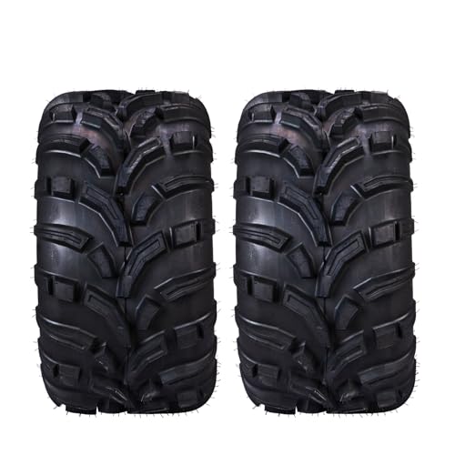 Set of 2 25x11-12 ATV UTVTires, 25-11-12 All-Terrain Mud Tyres,6 ...
