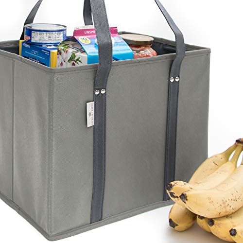 Premium-3-Pack-Reusable-Grocery-Shopping-Box-Bags-Large-Sturdy-Durable-Tote-Bag-Set-for-Groceries-Trunk-Organizer-and-Home-Storage-Foldable-with-Stylish-Design-and-Colors-Grey