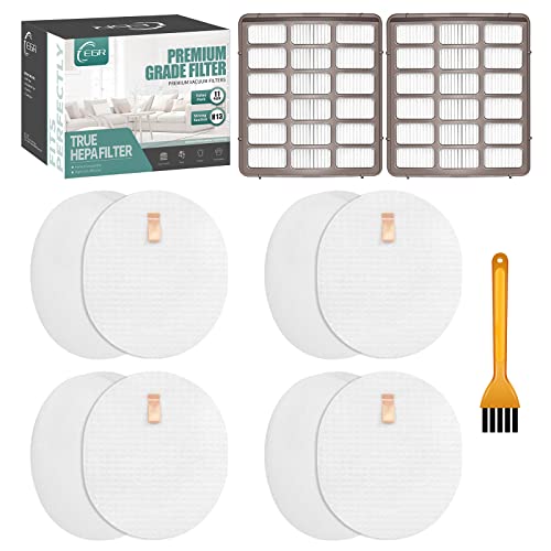 Navigator Dlx Filters For Shark, Nv70 Filter Replacement For Shark Navigator Professional Nv71, Nv80, Nvc80C, Uv420 & Shark Rotator Professional Xl Capacity Nv90, Nv95 - Part # Xff80 & Xhf80 #TOP6