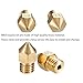 26Pcs Ender 3 Nozzles kit, MK8 Nozzles kit, Brass 3D Printer Nozzles 0.2/0.3/0.4/0.6/0.8/1.0mm Compatible for Creality Ender 3 Pro v2/Ender 3 Max/5 Pro/Ender 3 S1/Ender 3 Neo/CR10 3D Printer Nozzle,