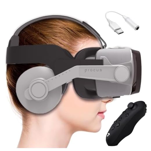 Procus Pro Virtual Reality Headset-VR Headsets with 100-120° FOV | 1 Year Warranty | Support Mobile Screen Size 4.7