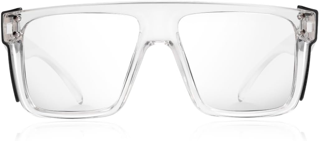 Photochromic Anti Bluelight UV400 Auto-Darkening Clear to Smoke Lens Transitional ANSI Z87.1 Safety SunglassesGlasses - Image 2