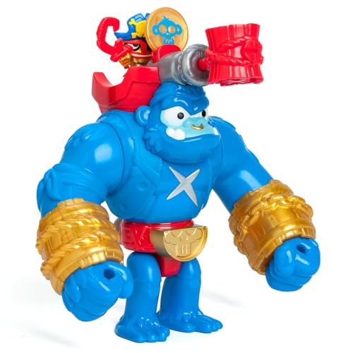 PIRATIX Smash Jack - Beweglicher Gorilla, der vertikal schlägt und mit einem Auslöser, enthält 1 Gorilla, 1 exklusiver Piratix, 1 exklusiver Schatz und 1 Projektil