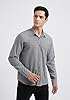 HISDERN Men's Grey Shirts Long Sleeve Casual Button Down Oxford Shirt for Men Regular Fit 5XL #5