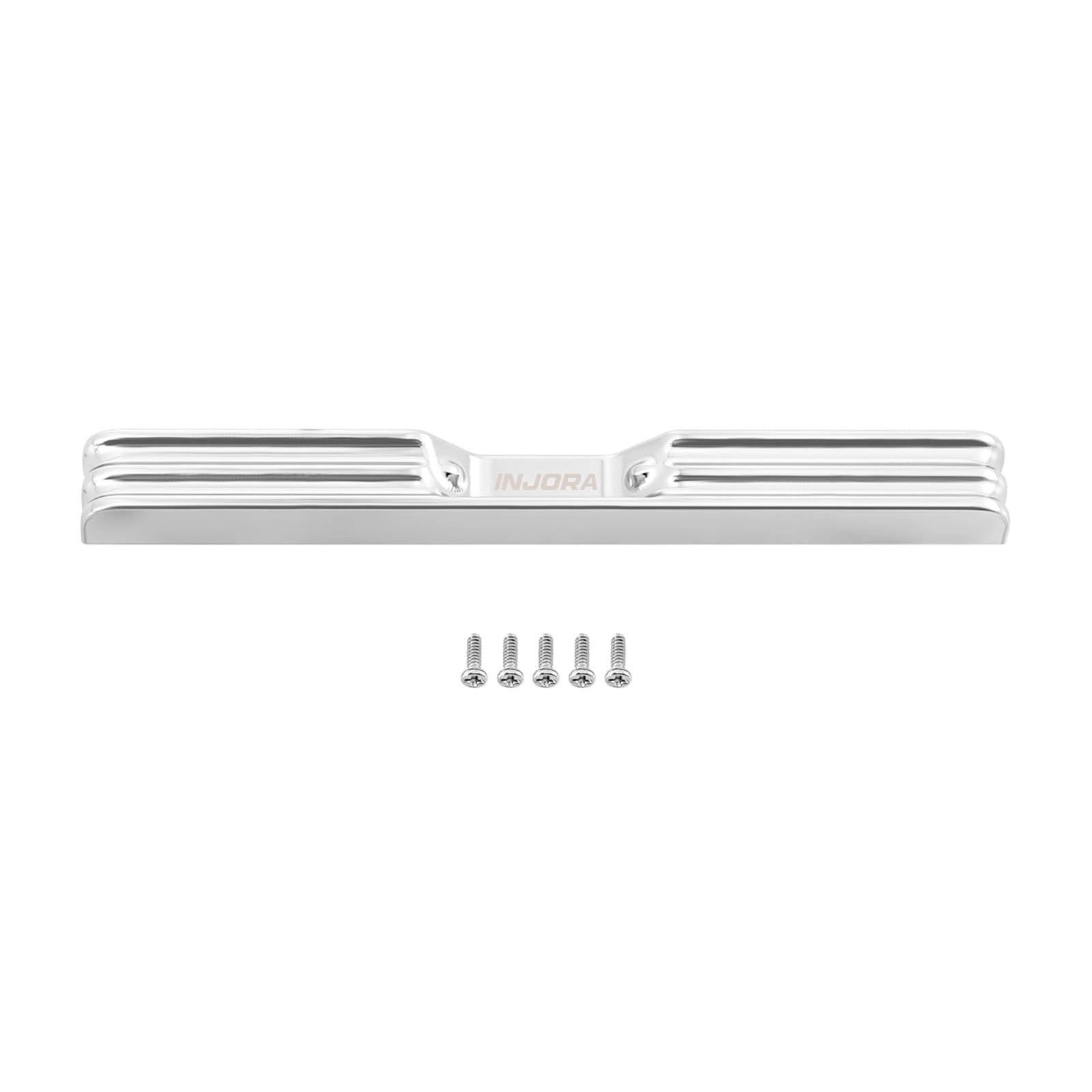 INJORA Aluminum RC Rear Bumper for 1/30 Axial SCX30 K10 (Chrome)
