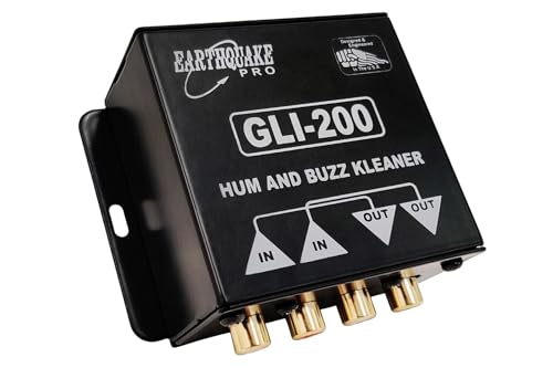 EARTHQUAKE Sound GLI-200 Hum and Buzz Kleaner 600 Ohm RCA in/out Aislador de Bucle de Tierra