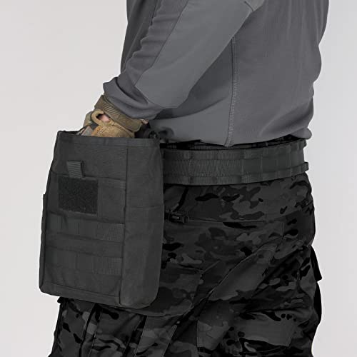 Wynex Molle Dump Pouch, Tactical Slingshot Ammo Pouch Foldable Mag Dump Pouch Magazine Utility Roll Up Wiast Bag Drawstring For Belt Pack Accessories #TOP1
