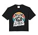 Cute Raccoon Racoon Wearing Sunglasses Kids Women Men Comfort Colors Crop Top