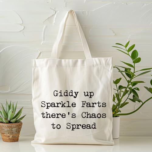 Bolsa tote con texto humorístico para mujer miniatura 3