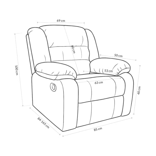 Catálogo para Comprar On-line Sillon Reclinable Walmart los mejores 10. 11 Sillon Reclinable Walmart marca Bossa (2)