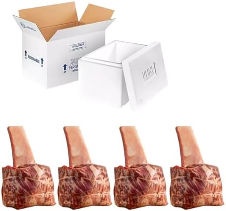 Halal Australian Wagyu Beef Shortib Steaks – MS 8/9 Gourmet Pack of 4 x 8oz, Premium Frozen Beef Cuts, Rich Marbling & Bold Flavor, Ideal for Grilling, Searing, or Gifting, Fresh Wagyu from Australia