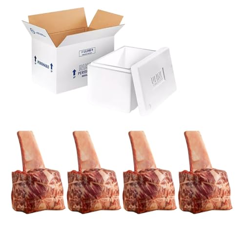 Halal Australian Wagyu Beef Shortib Steaks – MS 8/9 Gourmet Pack of 4 x 8oz, Premium Frozen Beef Cuts, Rich Marbling & Bold Flavor, Ideal for Grilling, Searing, or Gifting, Fresh Wagyu from Australia