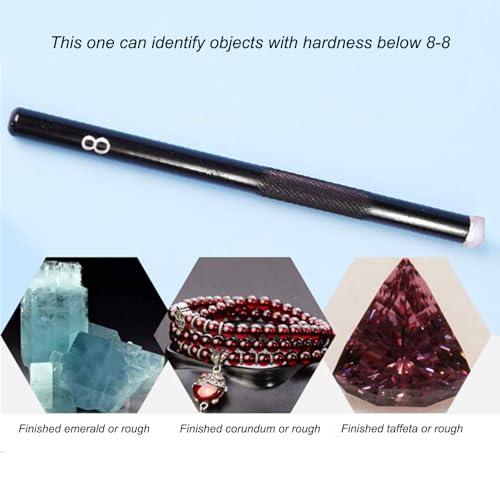 Kit d'identification de minéraux et jade avec pointes Mohs graduées de 5 à 9 - 6