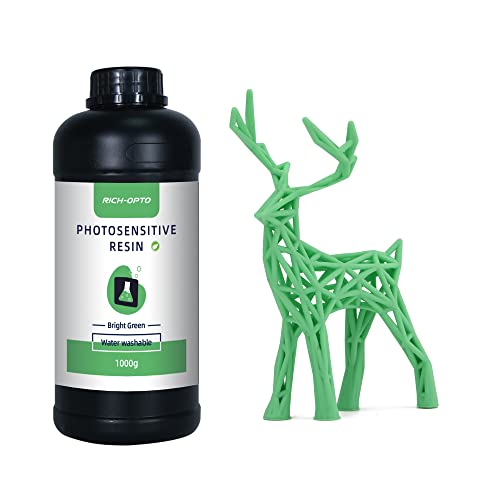 Rich-OPTO Water Washable LCD 3D Printer Resin UV Curing 405nm Quick Printing...