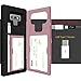 Galaxy Note 9 Case, SKINU [Note 9 Wallet Strap] Note 9 Charger Dual Layer Hidden Credit Holder Card Case with Wrist Strap Inner USB Type C Adapter and Mirror for Galaxy Note 9 (2018) - Rose Gold
