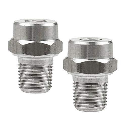 Perfeclan スプレーノズル 先端チップ 扇形 25度 NPT1/8インチ 高圧洗浄機アクセサリー 2個入り