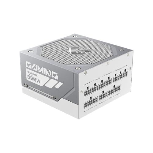 Image of GIGABYTE Gaming 850GM PG5 ICE ATX 3.1 & PCIe 5.1 Ready Fully Modular 850W Power Supply - 80 Plus Gold & Cybenetics Platinum Certified, Dual Color 12V-2x6 Cable, T-Guard, 10 Year Warranty - White