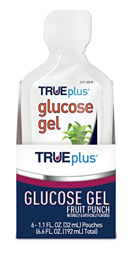 Trueplus® Glucose Gel, Fruit Punch Flavor - Gel Pouch - 6 Pack #TOP1