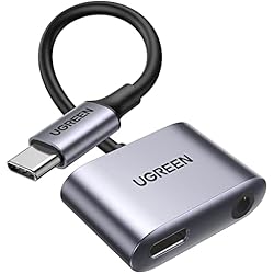 Cargador Usb Jack 3.5 UGREEN Adaptador USB C a Jack 3.5 mm y 30W Cargador PD Carga Rapida DAC Chip Adaptador Auriculares Tipo C Compatible con iPad Pro Air 2022, Galaxy S23 S22 S21, Xiaomi 13 12, Huawei P50 P40