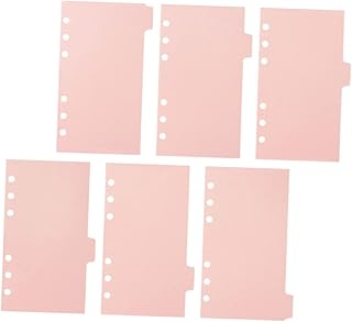 VILLCASE 6 Folhas De Papel Deslizante Mangas De Cartão Postal Fichário Páginas De Fotos Para Álbum De Fotos Divisórias De Plástico Recargas Páginas De Fotos Transparentes Páginas De Livro