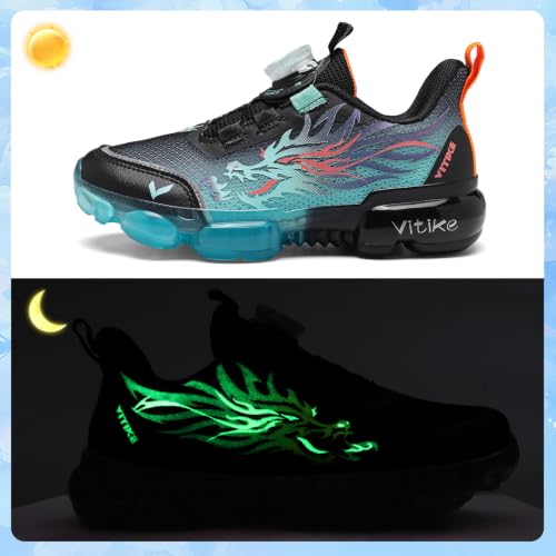 Image of Boys Girls Sneakers Kids Running Tennis Sports Casual Shoes | Breathable Lightweight Comfortable Cushioned No-tie Athletic Outdoor Walking School