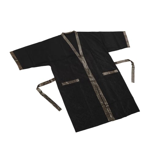 Mandil para corte de cabello con bolsillo y mangas cortas miniatura 2